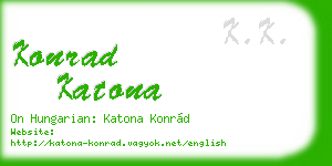 konrad katona business card